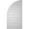 Ekena Millwork Quarter Round Top Right Surface Mount PVC Gable Vent w/ 2"W x 2"P Brickmould Sill Frame, 16"W x 30"H GVPQR16X3003SF - alternate 3